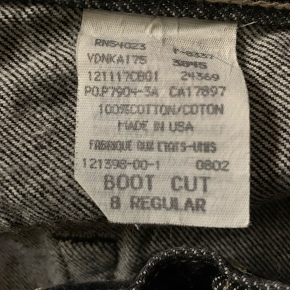 Gap boot cut straight leg dark wash jeans - Picture 8 of 8